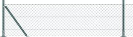 vidaXL Gaashek met betonnen voetstuk 25 x 0,4 m PVC-coated staal groen