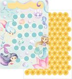 JEKA Beloningskaart met stickers - Zeemeermin (10 st.)