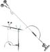Bol Poisson Alarme - Sonnette de canne à pêche - Pêche au poisson - Acier inoxydable - 35 cm Longueur - Argent