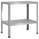vidaXL - Planttafel - 100 x 50 x 80 cm - Gegalvaniseerd staal - zilver