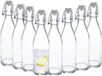 5Five weckflessen - 8x - beugelflessen - 500 ml - glas - transparant - luchtdicht