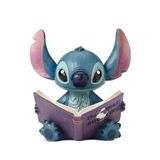 Jim Shore Enesco Disney Traditions Stitch Figurine with Book, 5.75 inches