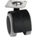 Siso Roulette pour meuble LECCO en plastique avec platine de fixation en acier, Ø 50 mm avec cache