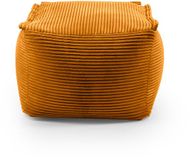 Lumaland Modulaire Zitzak Kruk – Corduroy Poef met Zachte Structuur, Comfortabele Beanbag met Vulling voor Woonkamer & Slaapkamer – 54×54×40 cm