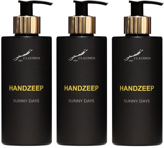 Claudius Cosmetics B.V. Claudius Cosmetics Handzeep Sunny Days 300 ml – Set van 3 Stuks