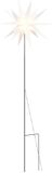 vidaXL Kerstlamp met grondpin en LED, inklapbaar, 57 cm, wit