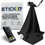 STICKIT Magnetische golfhanddoek, zwart