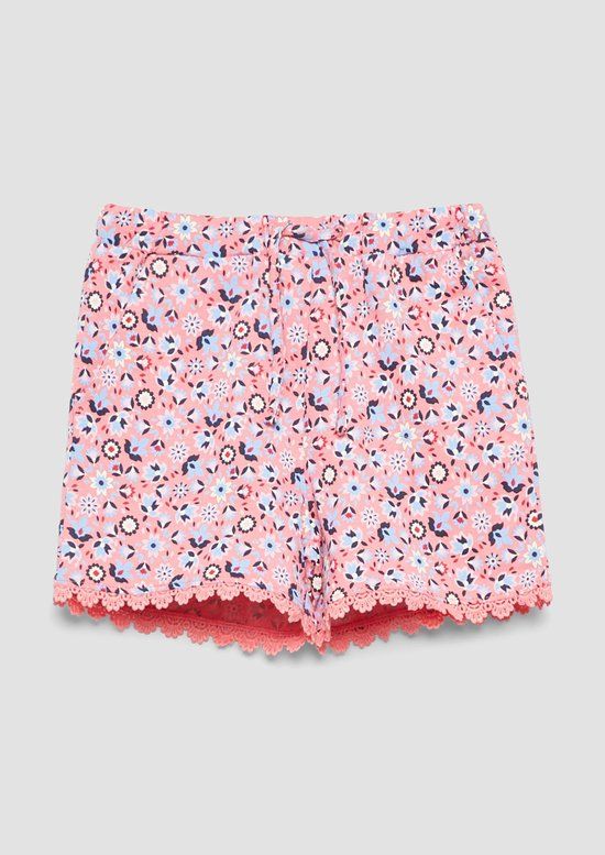 s.Oliver Leggings Katoen Gebloemd Perzik