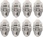Bol 8 Pcs Retro Style Metal Duckbilled Box Lock Toggle Cabinet Catch (Silver) Washing Machine
