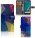B2Ctelecom Étui portefeuille pour Nokia G50 Étui portefeuille Polygon Dark