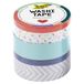 folia 26440 Washi Tape, neon oranje, plakband van rijstpapier, set van 5
