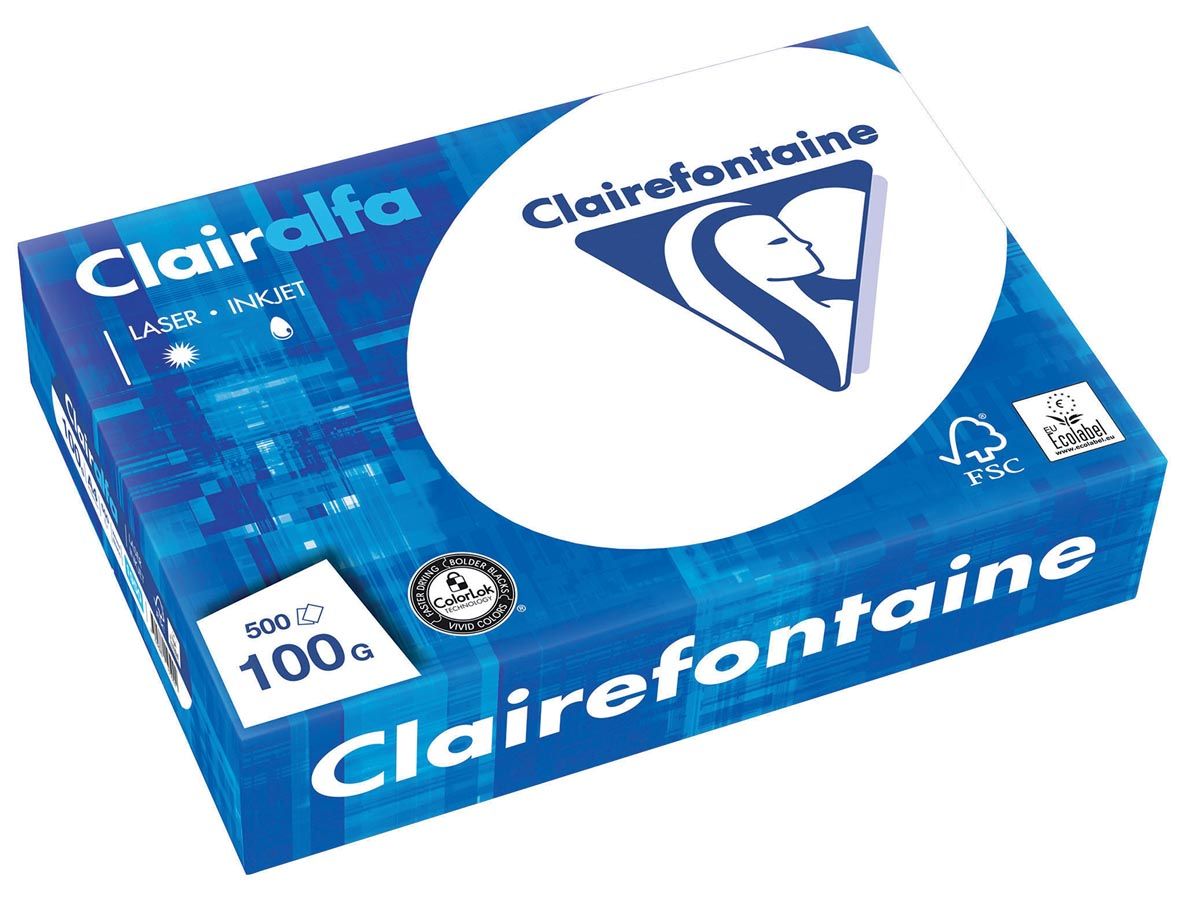 Clairefontaine Clairalfa presentatiepapier A4 100 g pak van 500 vel
