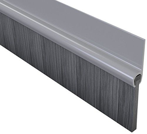 Stormguard 02sr6641000gr 1 m zelfklevende BDS onder de deur borstelafdichting - grijs