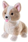 HEUNEC 291867 pluche dier, bruin met wit
