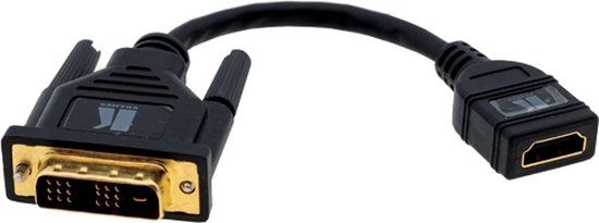 Kramer Electronics DVI-D (M) to HDMI (F) 0,3 m Zwart