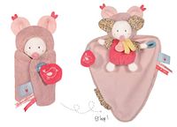 Doudou et Compagnie Doudou Muis Doudou cape Roze 25 cm DC3952