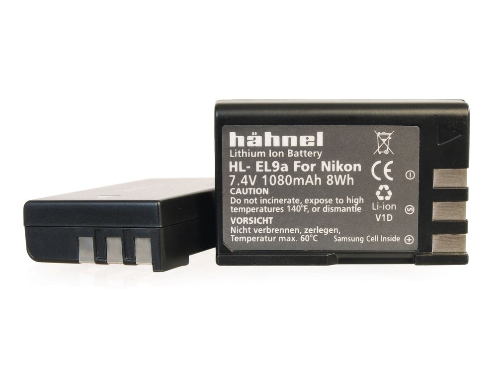 Hähnel Hahnel HL-EL9A Li-Ion Camera Battery - 1080 mAh - Nikon EN-EL9 Replacement