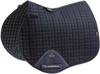Premier Equine Zadeldek voor paarden in effen katoen Close Contact GP - Full - Marine Blauw