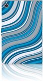 B2Ctelecom Lenovo Tab M10 Plus 3rd Gen 10.6 inch Housse Vagues Bleu