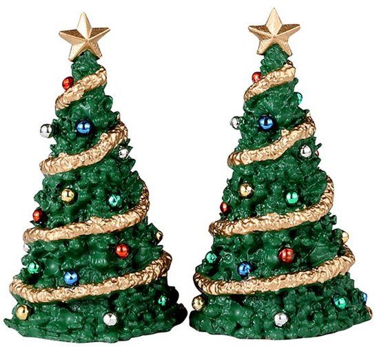 Lemax Classic Christmas Tree 6.5 cm - Set van 2