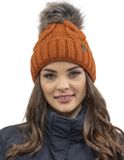 Vivisence Dames Winter Muts En Colsjaal Set - Oranje