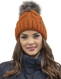 Vivisence Dames Winter Muts En Colsjaal Set - Oranje