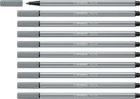 STABILO Pen 68 - Premium Viltstift - Middel Koud Grijs - Doos 10 stuks