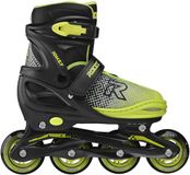 Jokey Roces Jokey X Verstelbare Skeelers Jongens – Inline Skates – Meegroei Skates – Zwart Groen – Maat 30-33