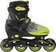 Jokey Roces Jokey X Verstelbare Skeelers Jongens – Inline Skates – Meegroei Skates – Zwart Groen – Maat 30-33