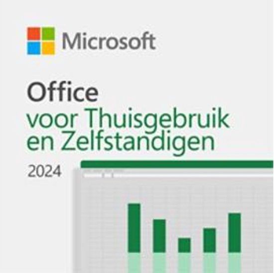 Microsoft Office 2024 voor Thuisgebruik en Zelfstandigen - Windows - 1 PC/Mac - 64Bit