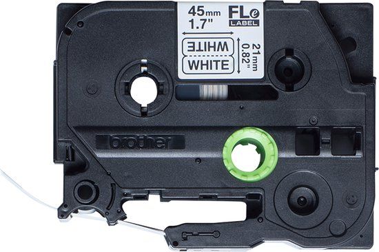 Brother FLe-2511 Labeltape - Wit op Zwart - Compatibel met P-touch D800W, P950NW, P900W