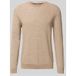 Tom Tailor - Gebreide trui van katoen - Maat XXXL - brown offwhite twotone