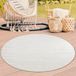 Tapis lavable pour intérieur et extérieur | Rond, couleur crème, dimension : 120 cm (diamètre)