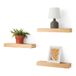 Amazon Basics zwevende houten wandplank, 40,1 x 12,7 x 4,6cm, verpakking van 3 stuks, grenenhout