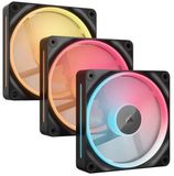 Corsair iCUE LINK LX120-R RGB PWM Reverse Fans Starter Kit - 3-pack - 120mm - 2400 rpm - Zwart