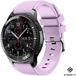 Strap-it Bracelet de montre connectée en silicone - Convient pour Samsung Galaxy Watch 1 46mm / Galaxy Watch 3 45mm / Gear S3 Classic & Frontier - Lilas