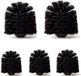 Têtes de brosse de toilette de remplacement sans marque - 5 pièces plastique Ø 8 cm - Noir