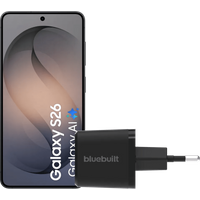 Samsung Galaxy S26 512GB Zwart 5G + BlueBuilt Oplader 45 Watt Zwart