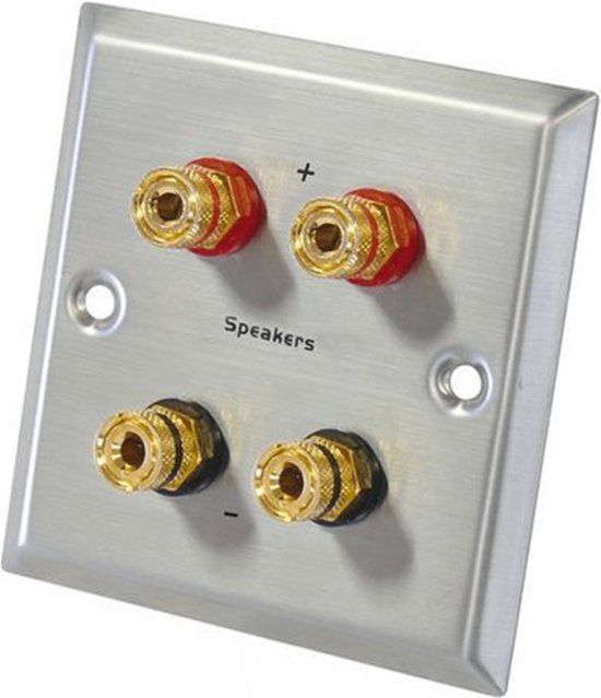 Dynavox Luispreker wandplaat - 2-voudig - Verguld - Zilver