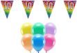 Boland Party - 10e jaar verjaardag feestartikelen - versiering - 100x ballonnen - 2x leeftijd vlaggetjes