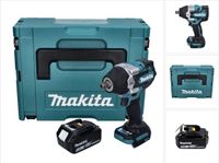 Makita DTW 701 T1J accu slagmoersleutel 18 V 700 Nm 1/2" XPT Borstelloos + 1x oplaadbare accu 5.0 Ah + Makpac - zonder oplader