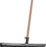 Betra raclette de sol/raclette de douche - métal/caoutchouc naturel - 45 cm - avec manche en bois