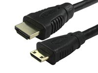 RS PRO HDMI-kabel A HDMI stekker B Mini HDMI stekker 4K max, 2m, zwart