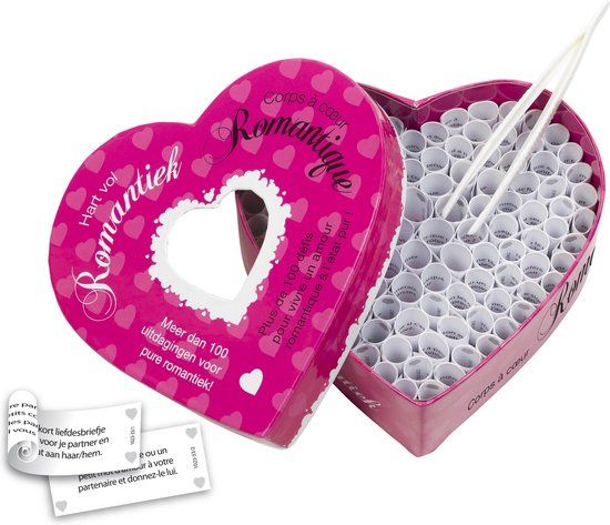 Tease & Please Hart Vol Romantiek - Roze - Erotisch Bordspel