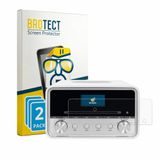 BROTECT - Protection d'écran pour TechniSat Digitradio 586 - Film protecteur transparent 2 Pièces