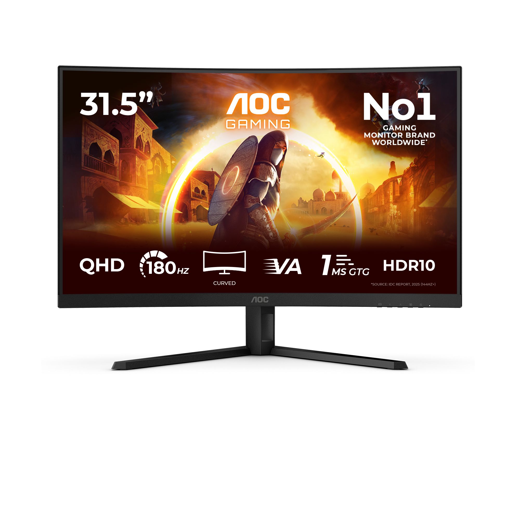 AOC CQ32G4VE 32" QHD 180Hz Curved Gaming Monitor