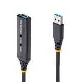StarTech.com 5,0 m actieve USB 3.0 (5 Gbps) verlengkabel met AC-voedingsadapter - afgeschermd - mannelijk naar vrouwelijk USB USB 3.2 Gen1 Type A extender, TAA (USB3AAEXT5M)