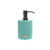 Fijalo Item International Zeeppompje/dispenser - mintgroen - keramiek - 10 x 16 cm - keuken/toilet/badkamer - lotionpompje