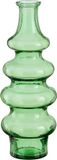Mica Decorations Bloemenvaas Sira - transparant glas - groen - D14,5 x H40 cm