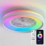 FlinQ LumiFan XL Ø60 cm Smart Plafondventilator met Verlichting